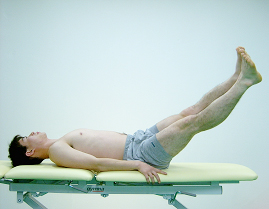 하지를 이용한 복근 강화 운동 2