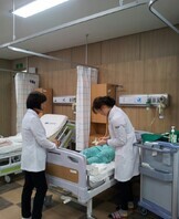 교내 핵심술기 실습 사진입..